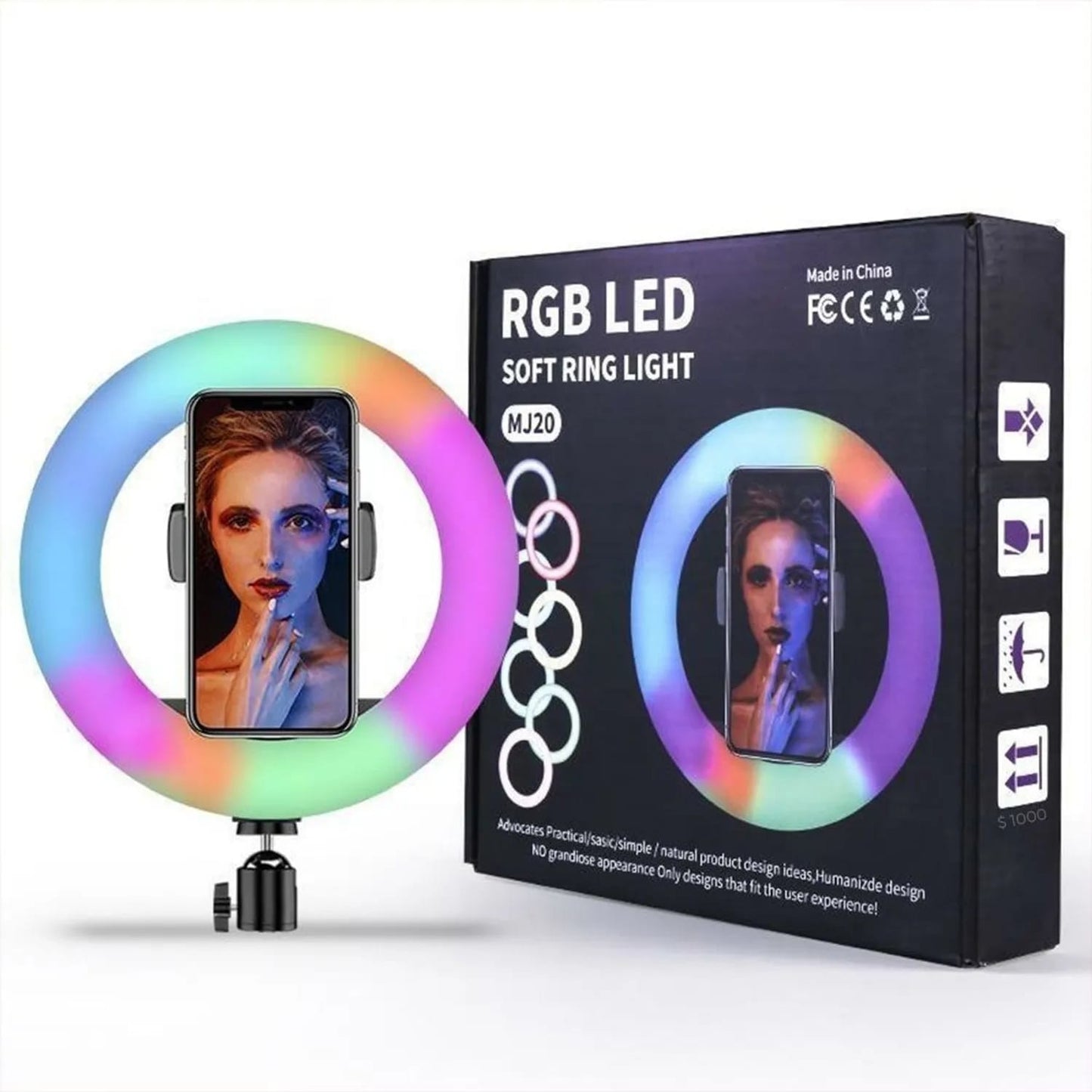ARO DE LUZ RGB+TRIPODE